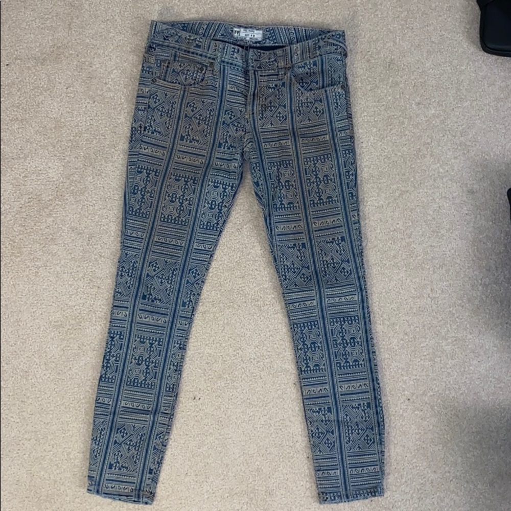 Free People pattern jeans